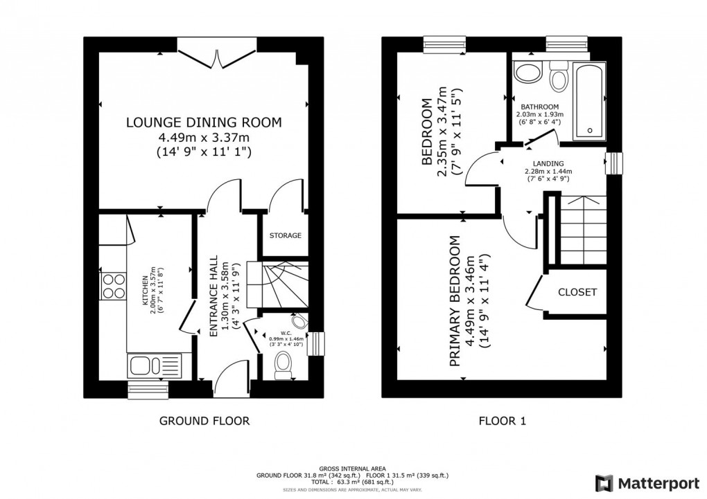 Floorplan for Meadowsweet Grove, Hackwood Grange, Mickleover