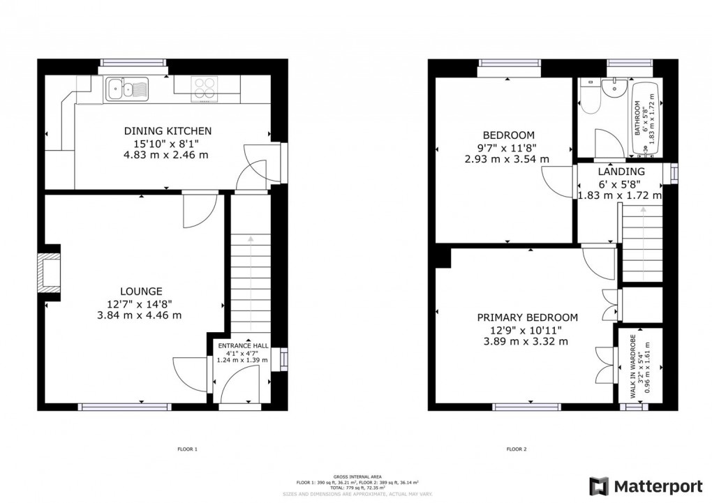 Floorplan for Oregon Way, Chaddesden, Derby
