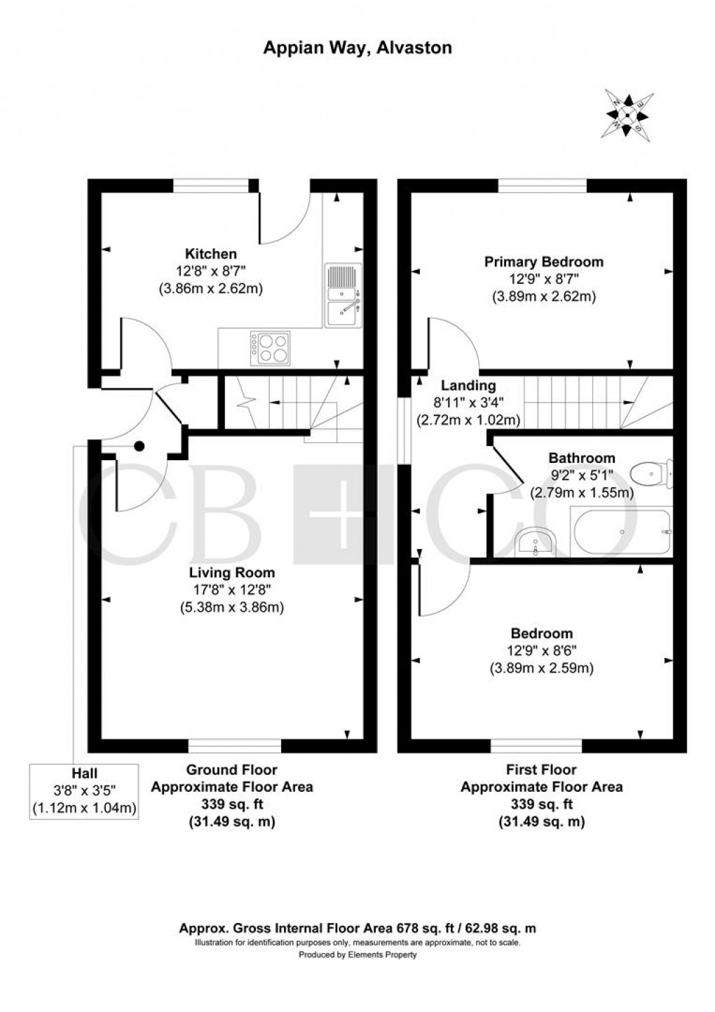 Floorplan for Appian Way, Alvaston, Derby