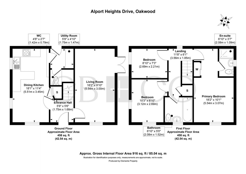 Floorplan for Alport Heights Drive, Oakwood, Derby