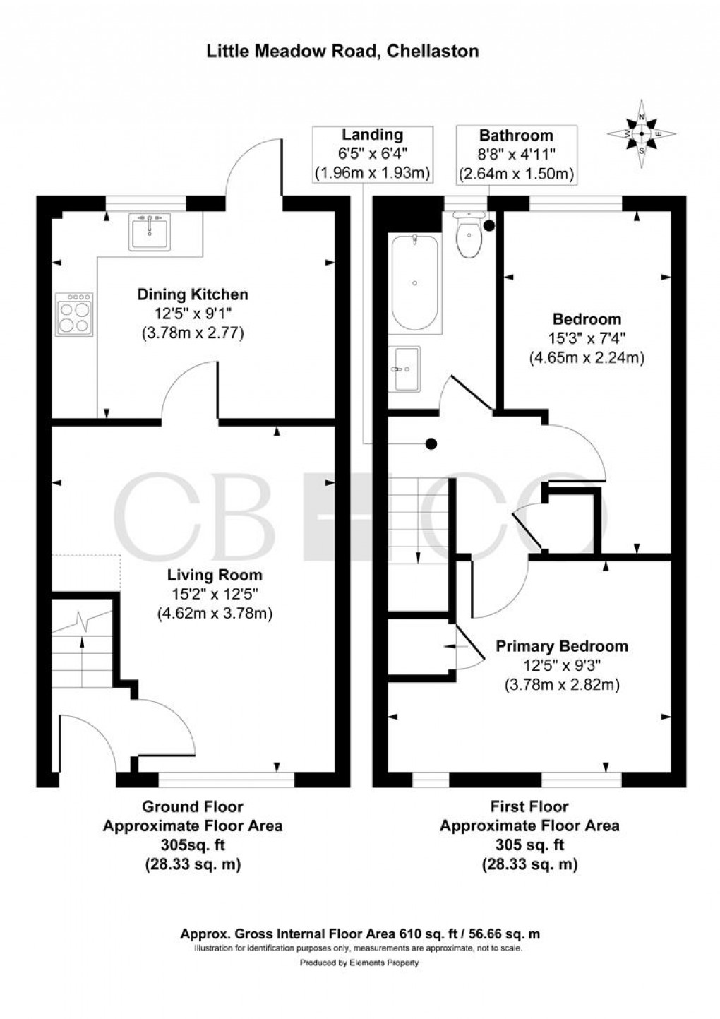 Floorplan for Little Meadow Road, Chellaston, Derby