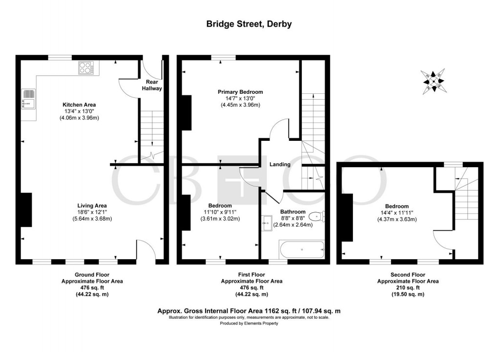 Floorplan for Bridge Street, Derby