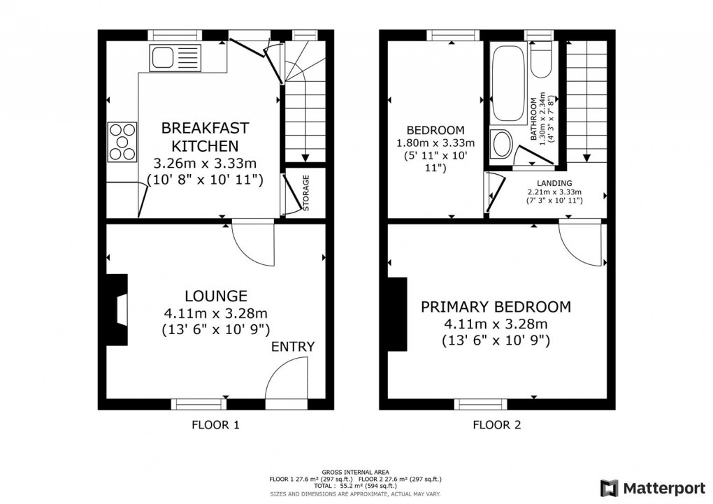Floorplan for Victoria Avenue, Borrowash, Derby