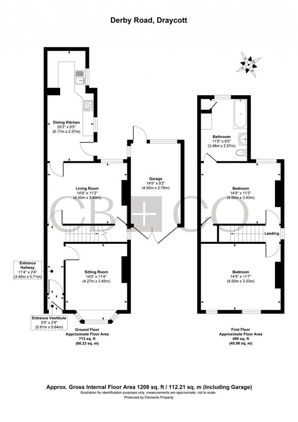 Floorplan for Derby Road, Draycott, Derby