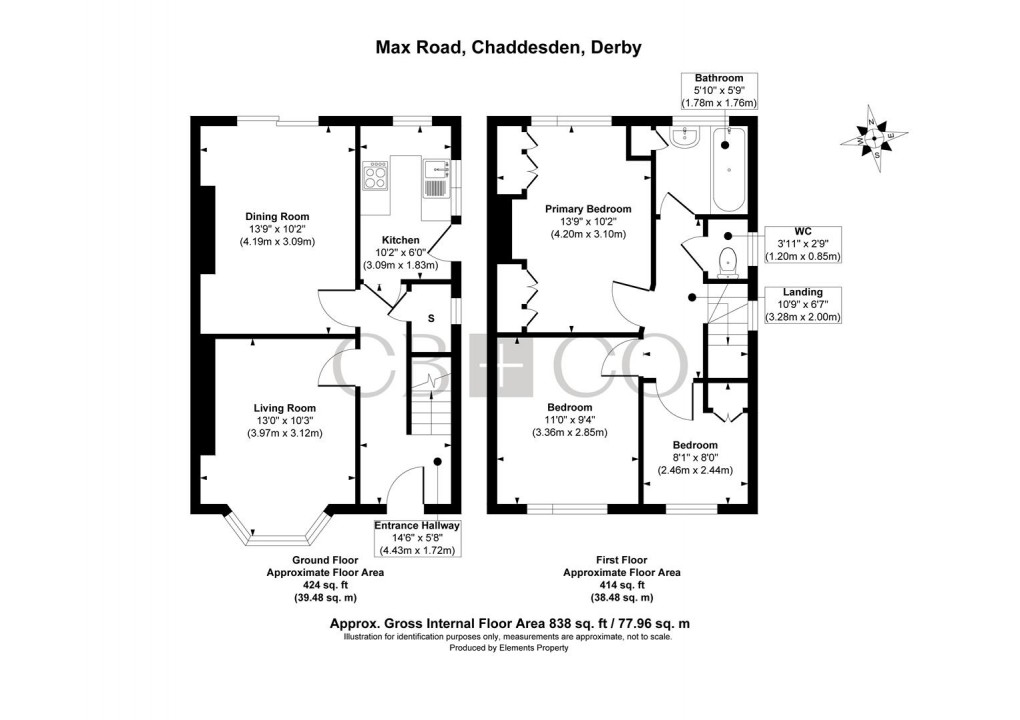 Floorplan for Max Road, Chaddesden, Derby