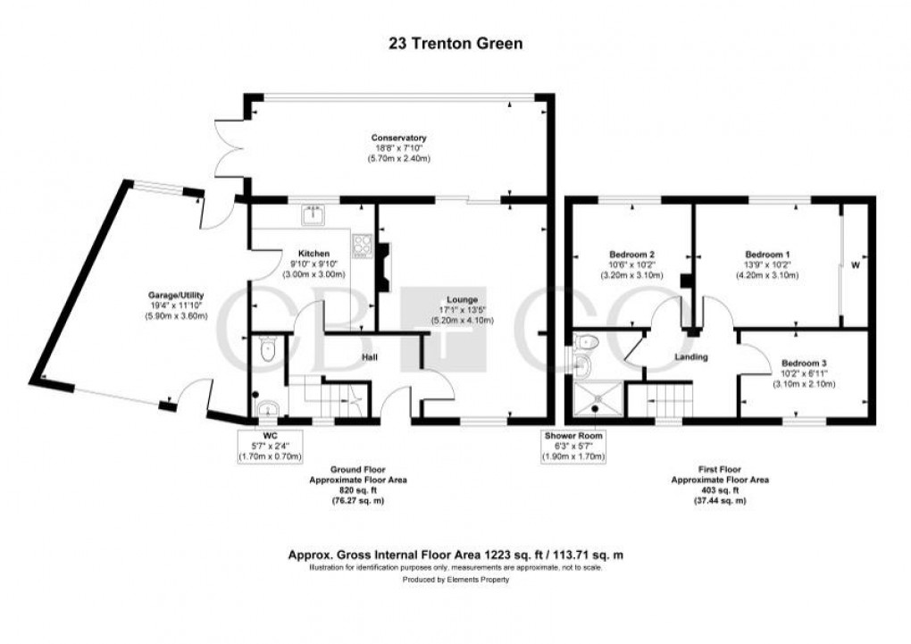 Floorplan for Trenton Green, Chaddesden, Derby