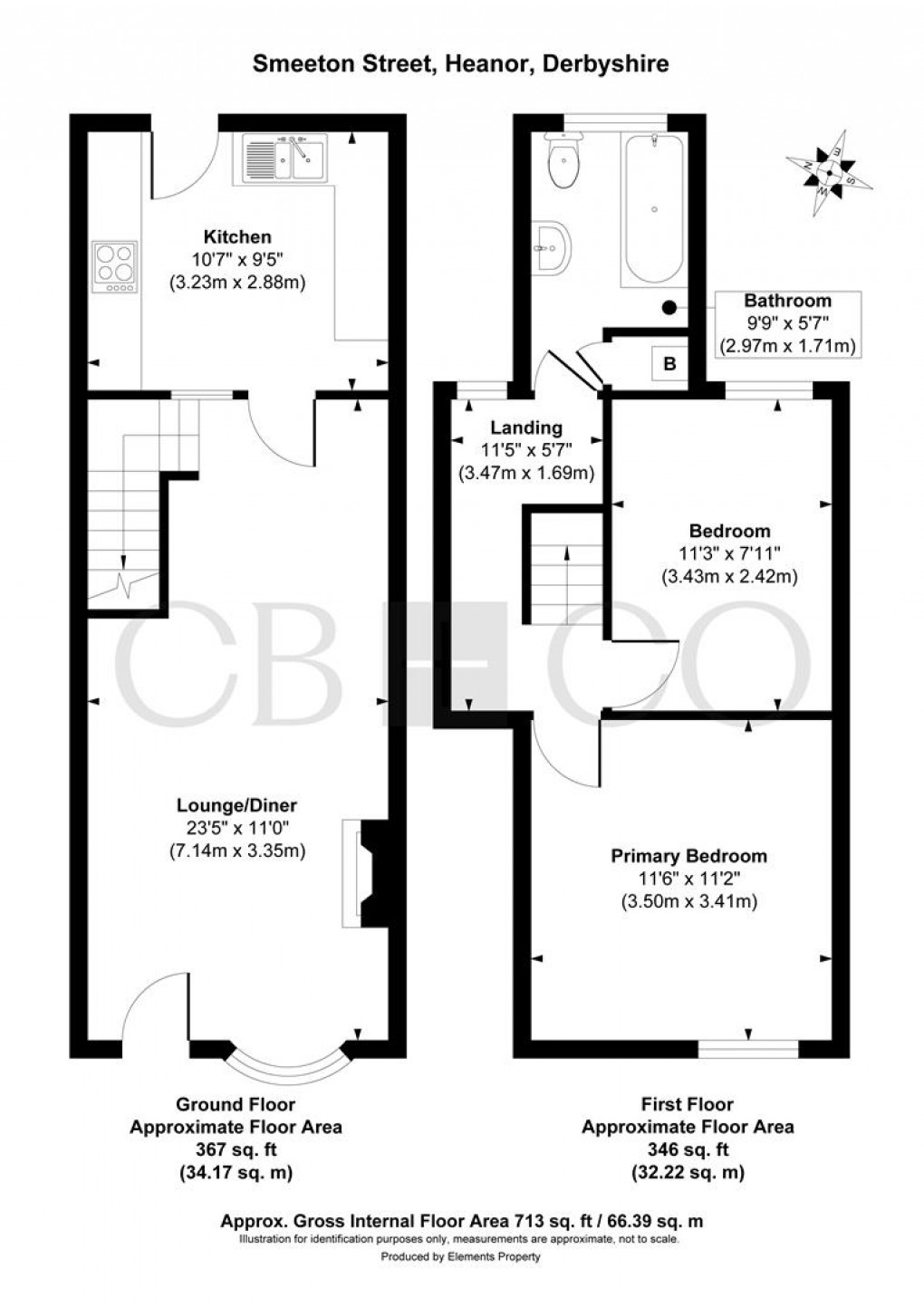 Floorplan for Smeeton Street, Heanor