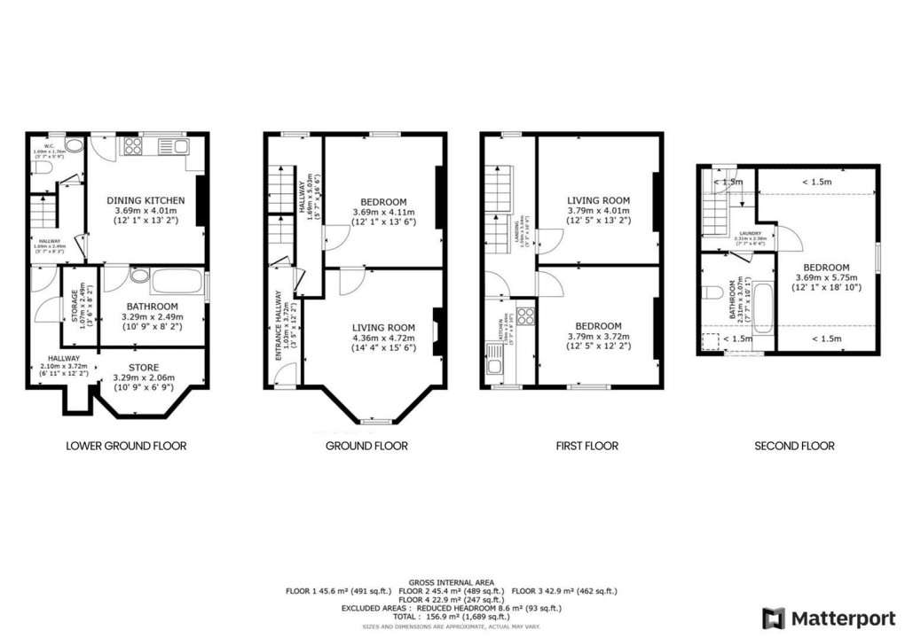 Floorplan for North Parade, Strutts Park, Derby