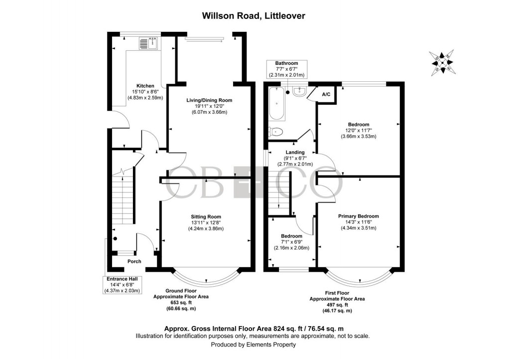 Floorplan for Willson Road, Littleover, Derby
