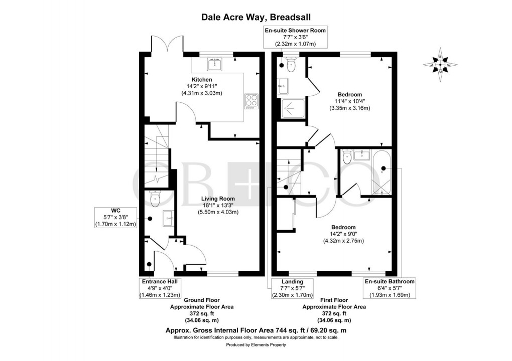 Floorplan for Dale Acre Way, Breadsall, Derby