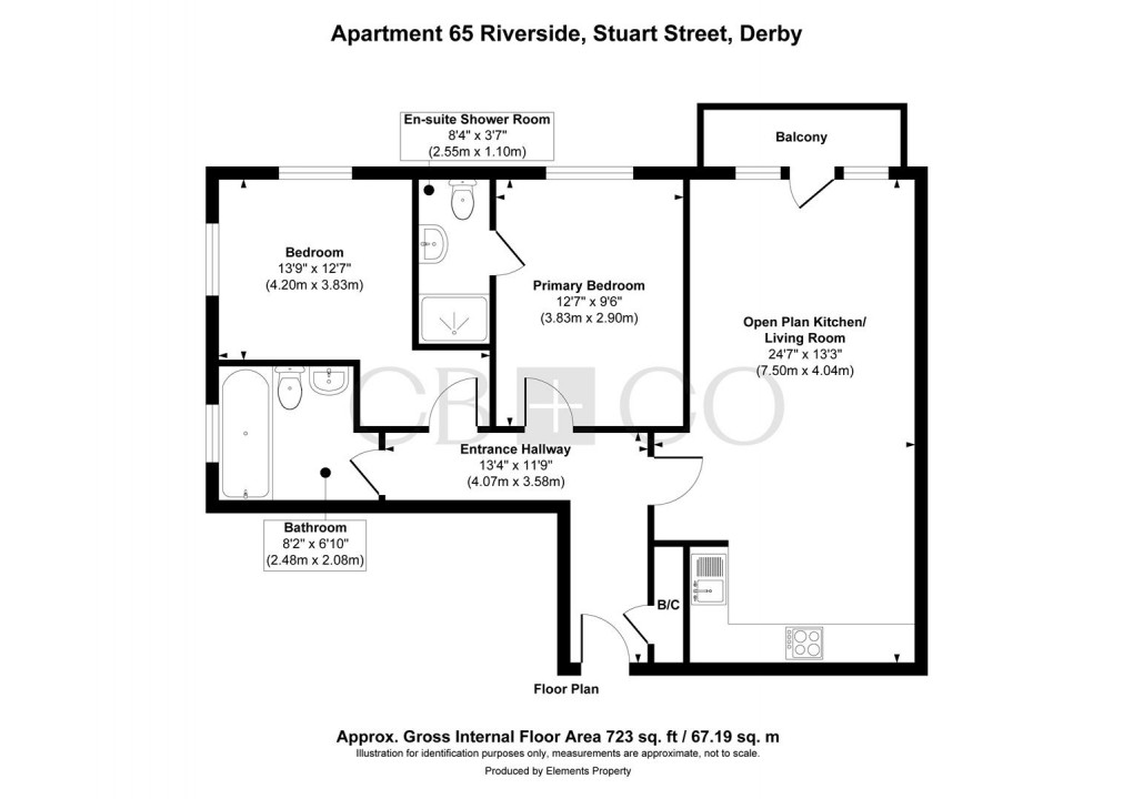 Floorplan for Stuart Street, Derby