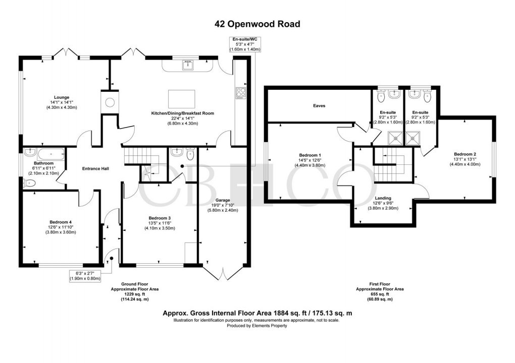 Floorplan for Openwood Road, Belper