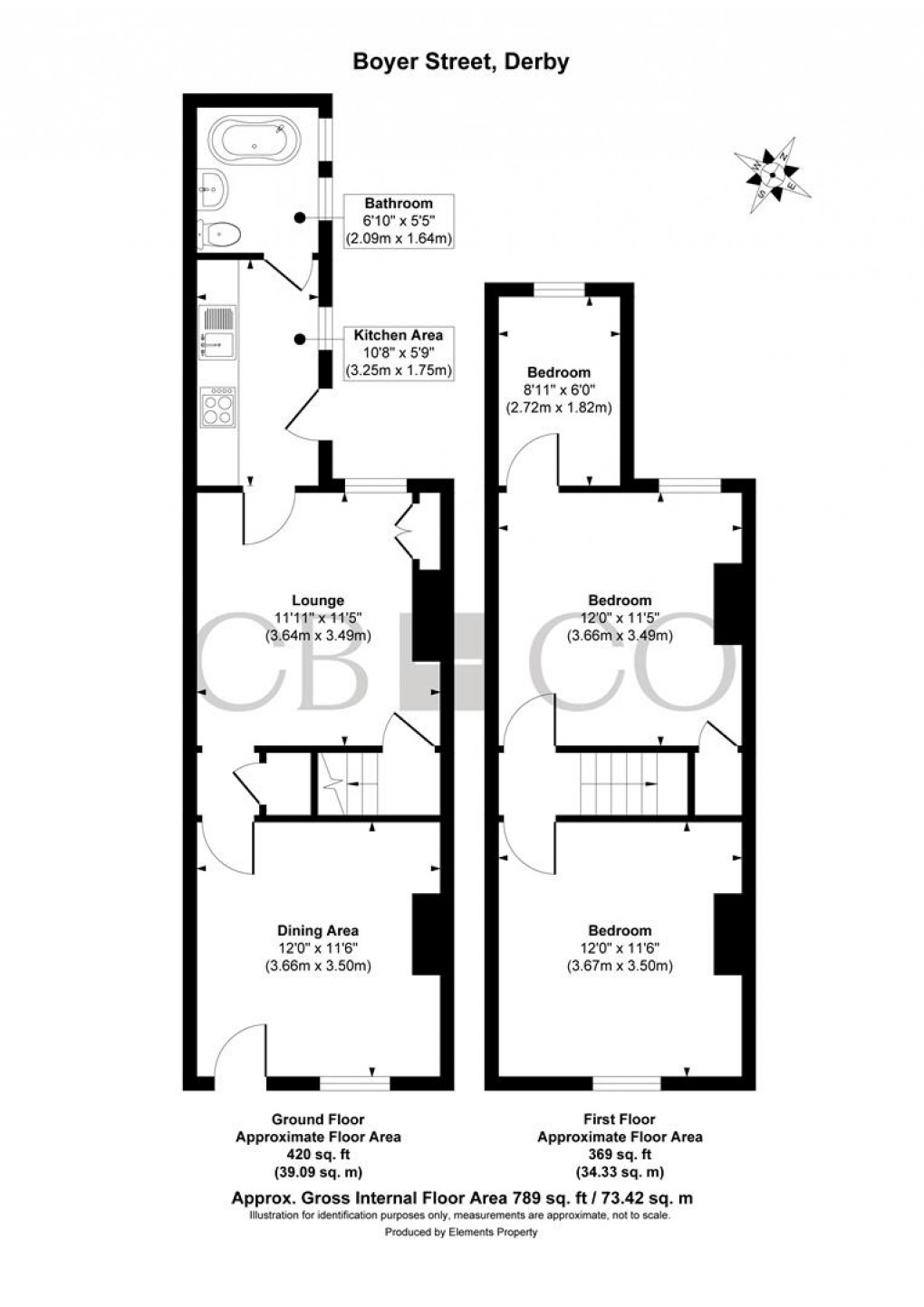 Floorplan for Boyer Street, Derby