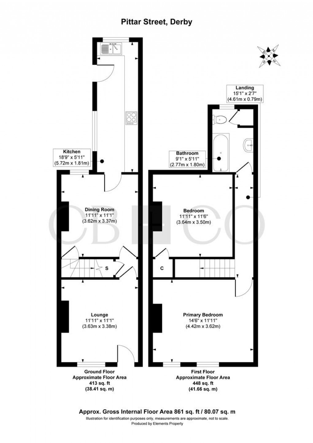 Floorplan for Pittar Street, Derby
