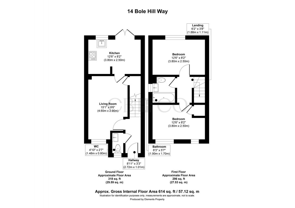 Floorplan for Bolehill Close, Oakwood, Derby