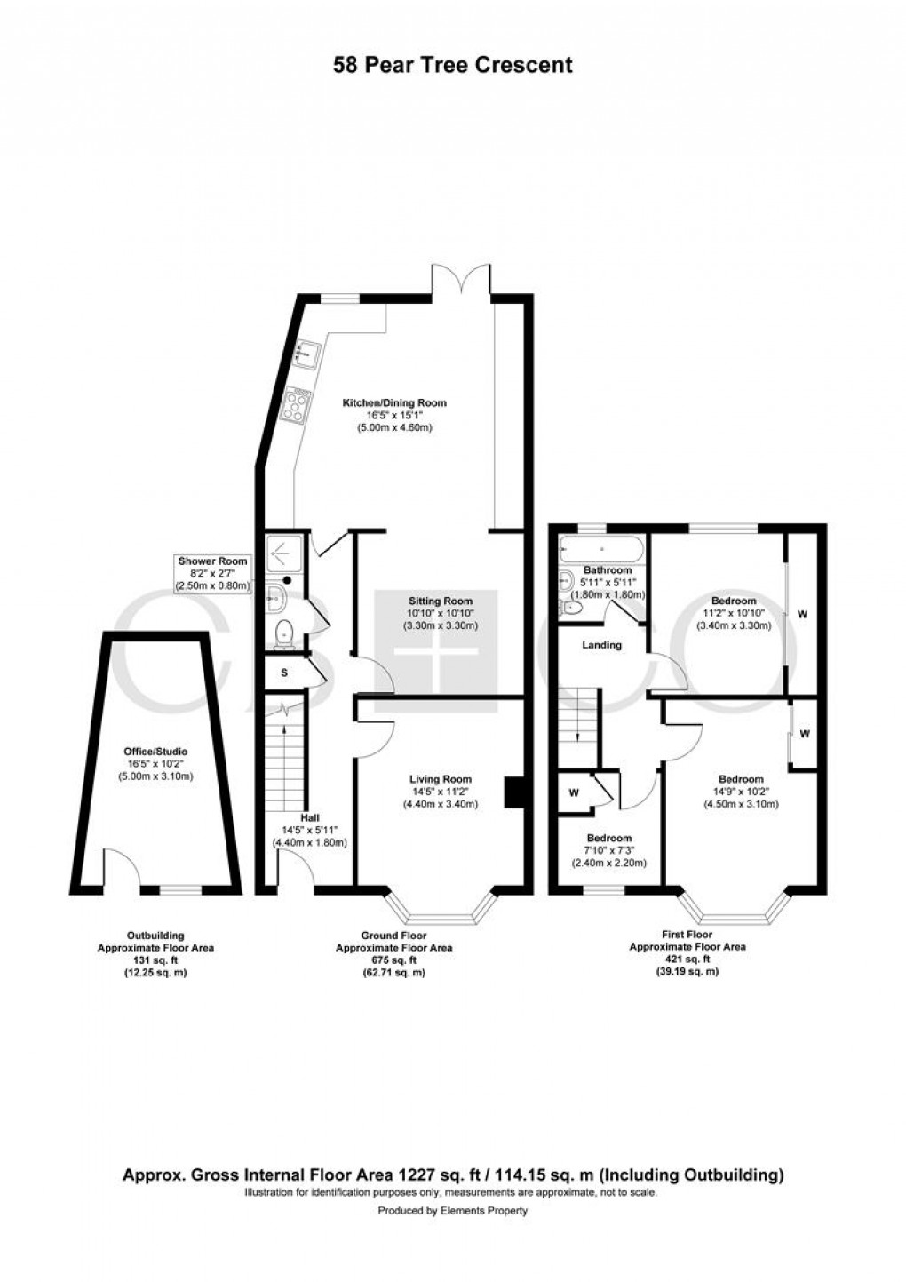 Floorplan for Pear Tree Crescent, Derby