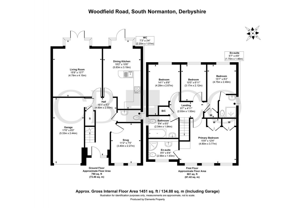Floorplan for Woodfield Road, South Normanton, Alfreton