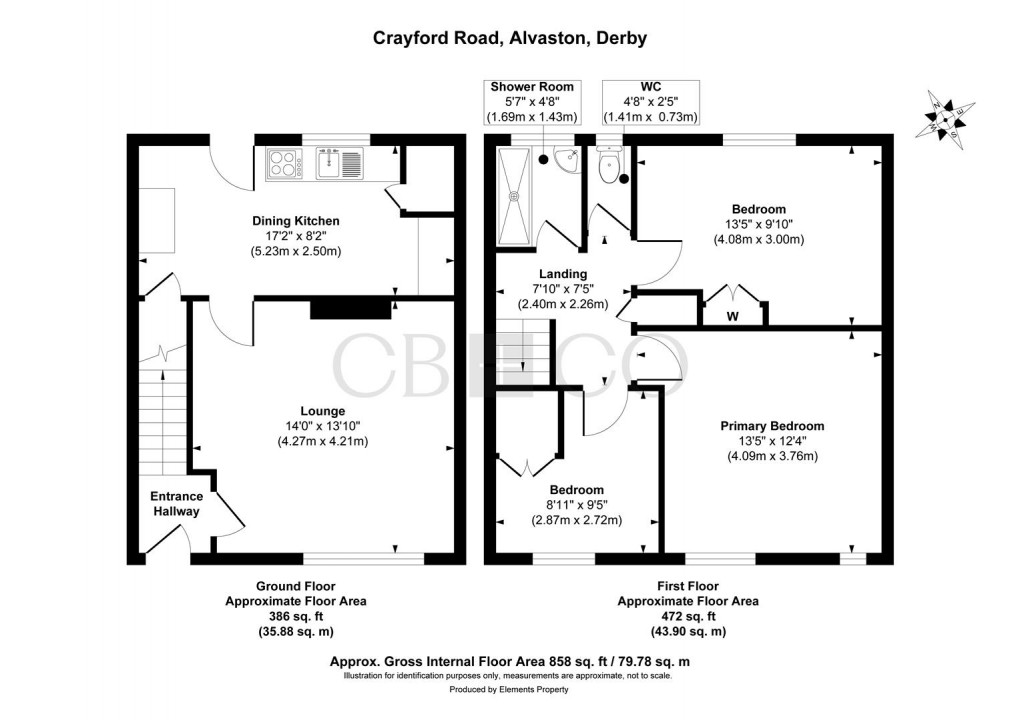Floorplan for Crayford Road, Alvaston, Derby