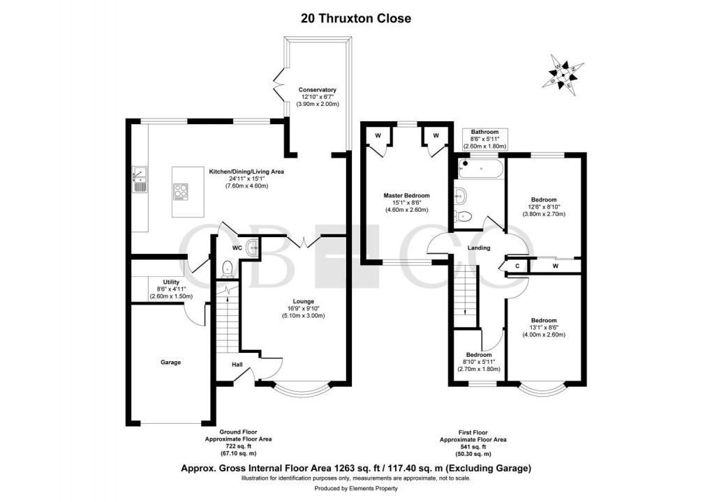 Floorplan for Thruxton Close, Alvaston, Derby
