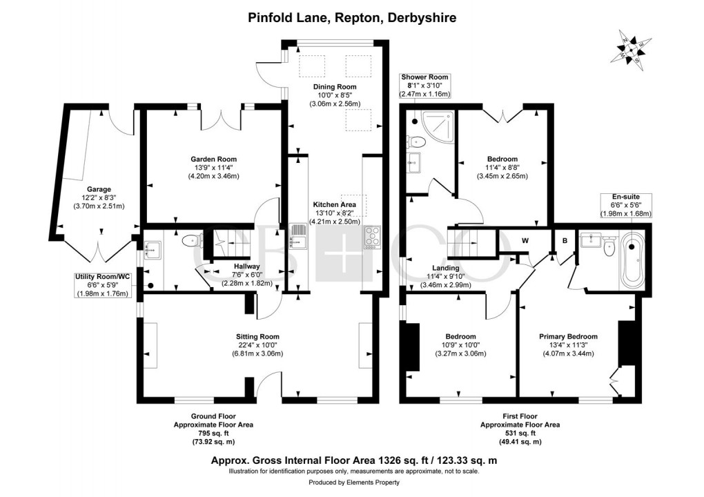 Floorplan for Pinfold Lane, Repton, Derby