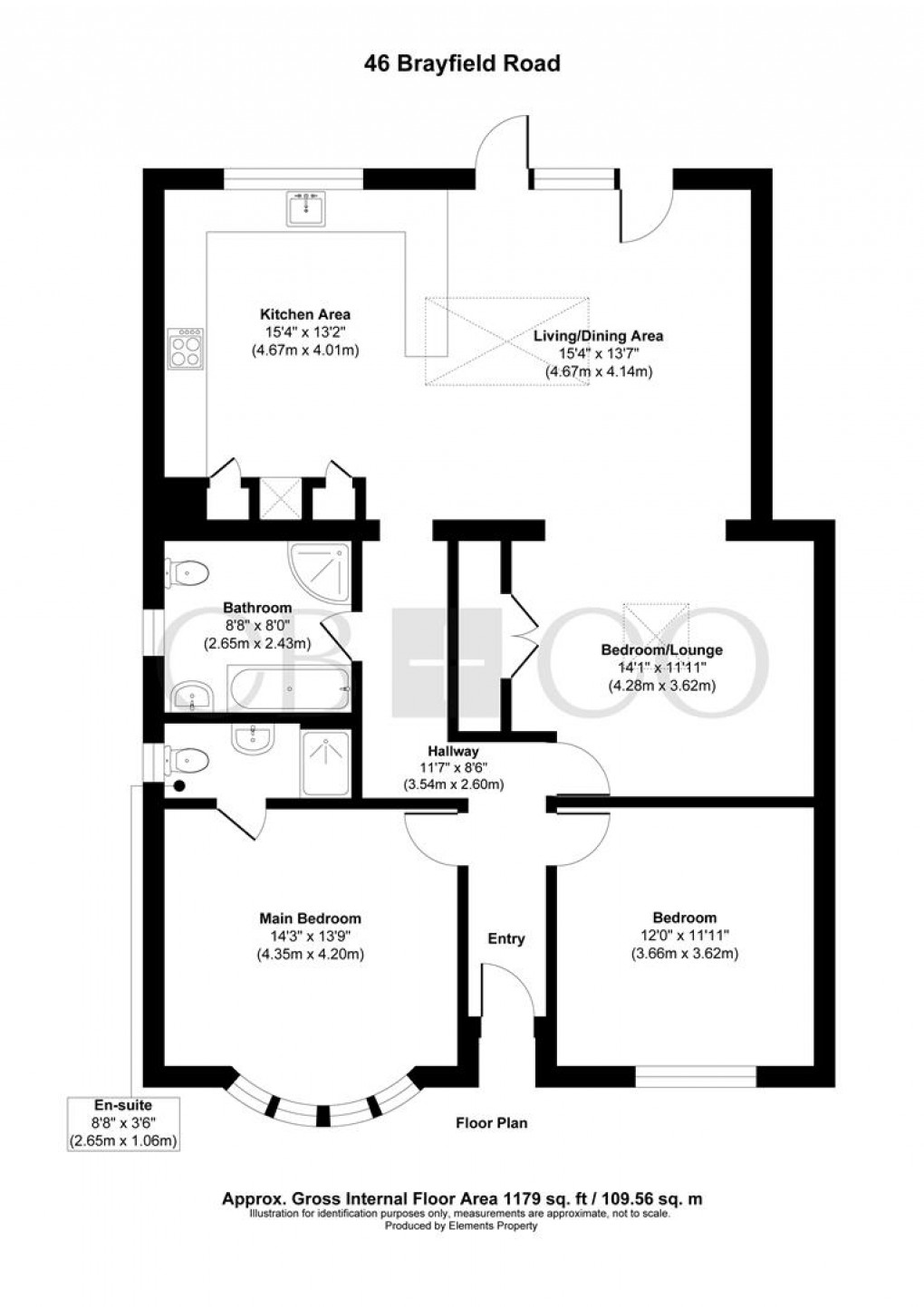 Floorplan for Brayfield Road, Littleover, Derby