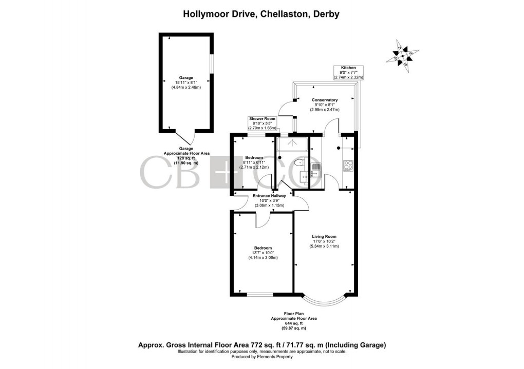 Floorplan for Hollymoor Drive, Chellaston, Derby