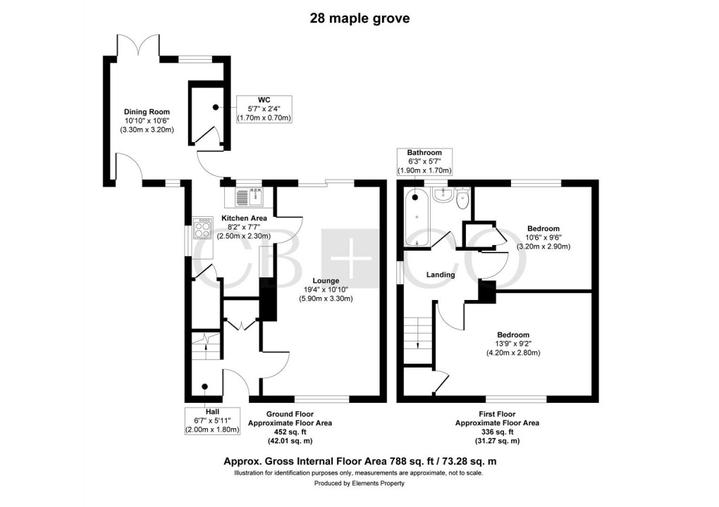 Floorplan for Maple Grove, Allestree, Derby