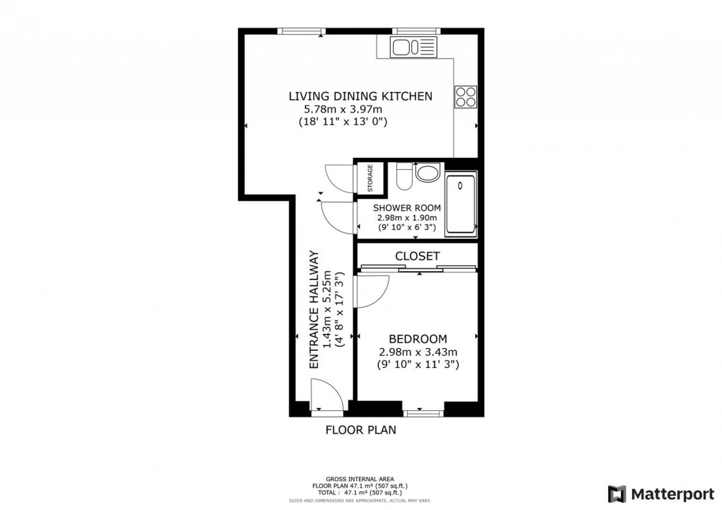 Floorplan for Cutler Brook Drive, Allestree, Derby