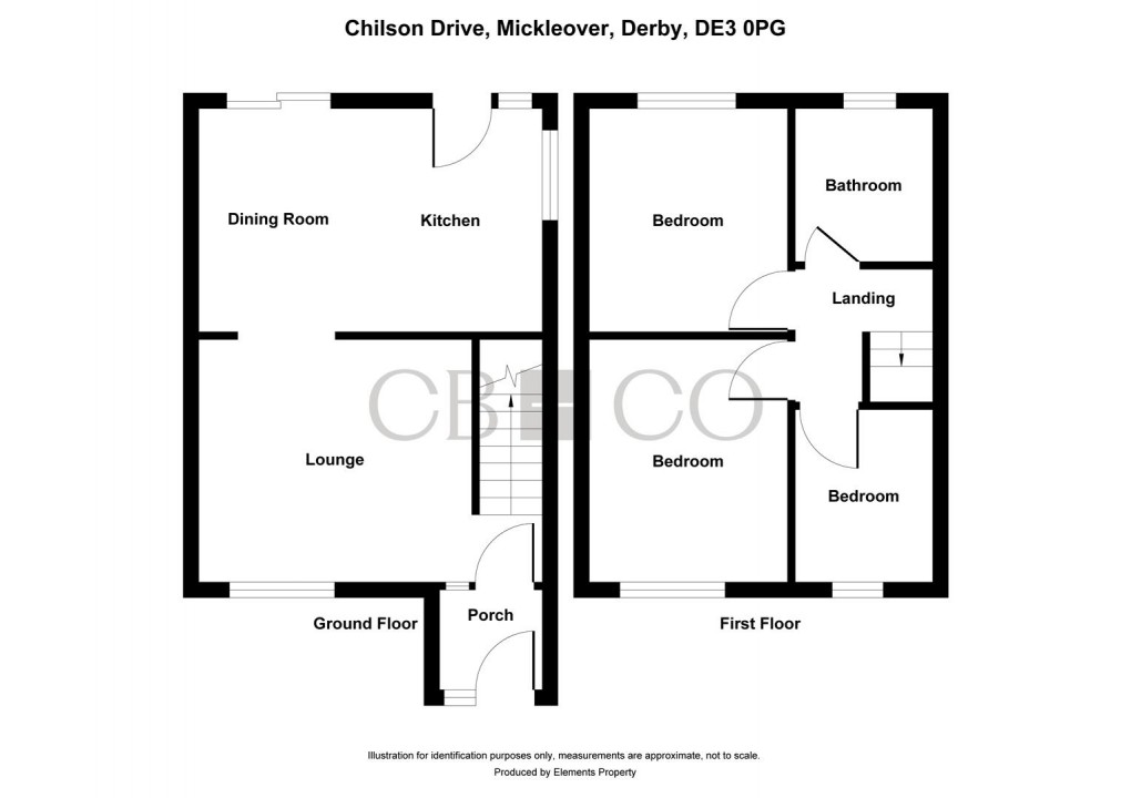 Floorplan for Chilson Drive, Mickleover