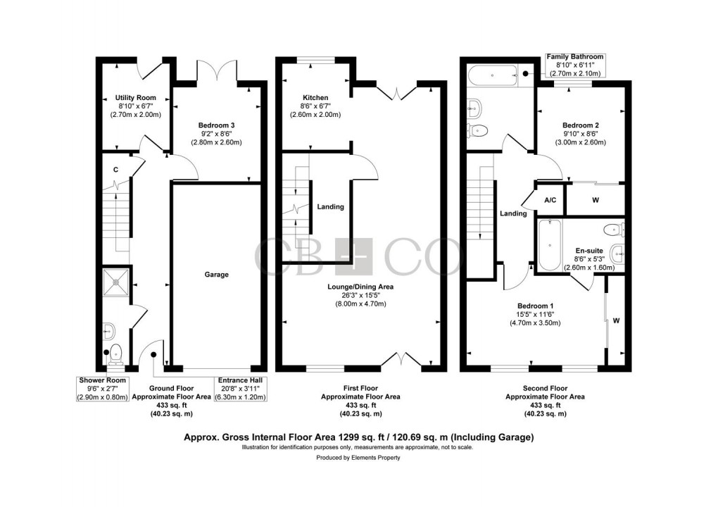 Floorplan for Summerville Close, Littleover, Derby
