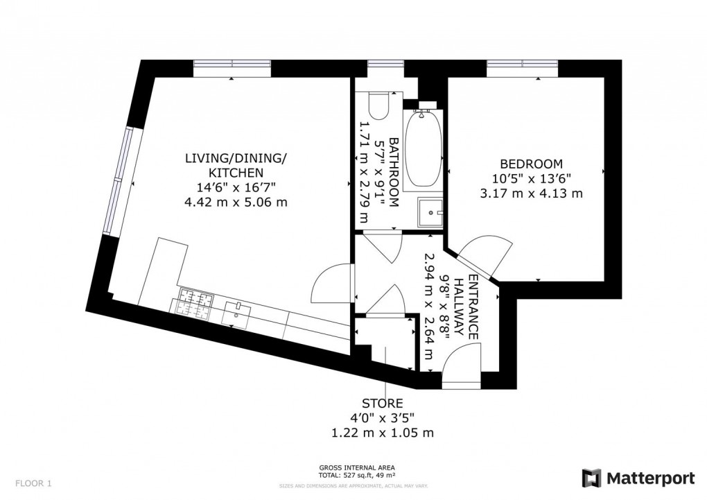 Floorplan for Nutwood Court, Darley Abbey, Derby