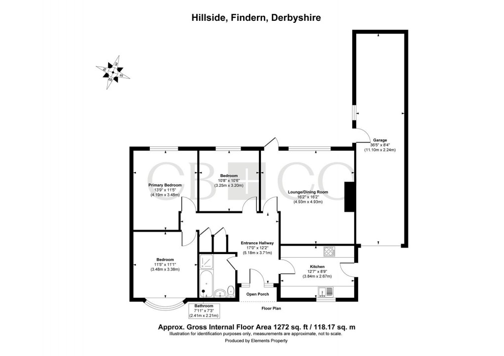 Floorplan for Hillside, Findern, Derby