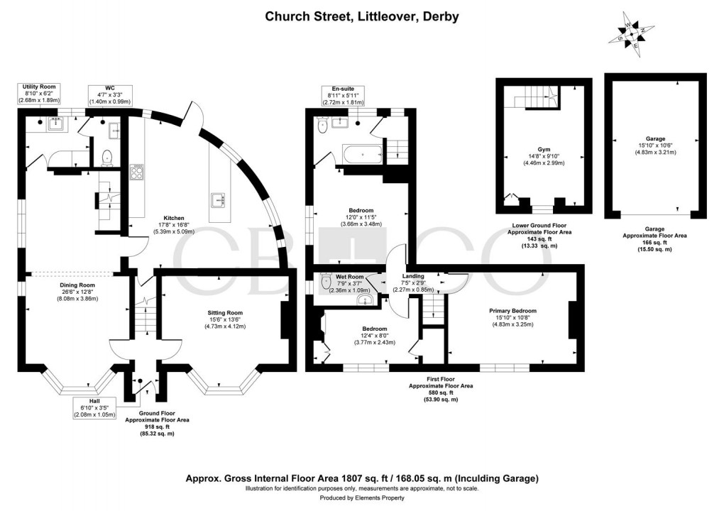 Floorplan for Church Street, Littleover, Derby