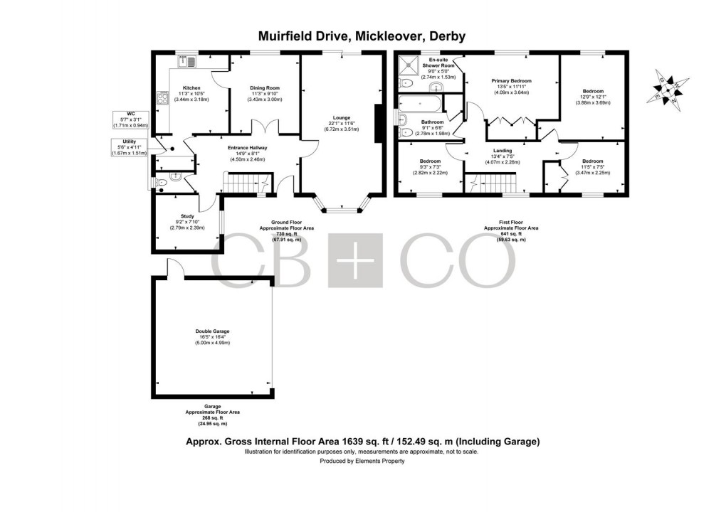 Floorplan for Muirfield Drive, Mickleover, Derby