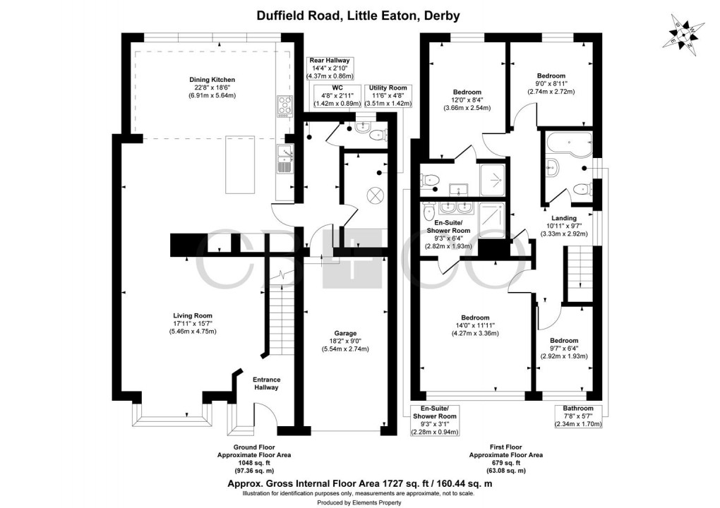 Floorplan for Duffield Road, Little Eaton, Derby