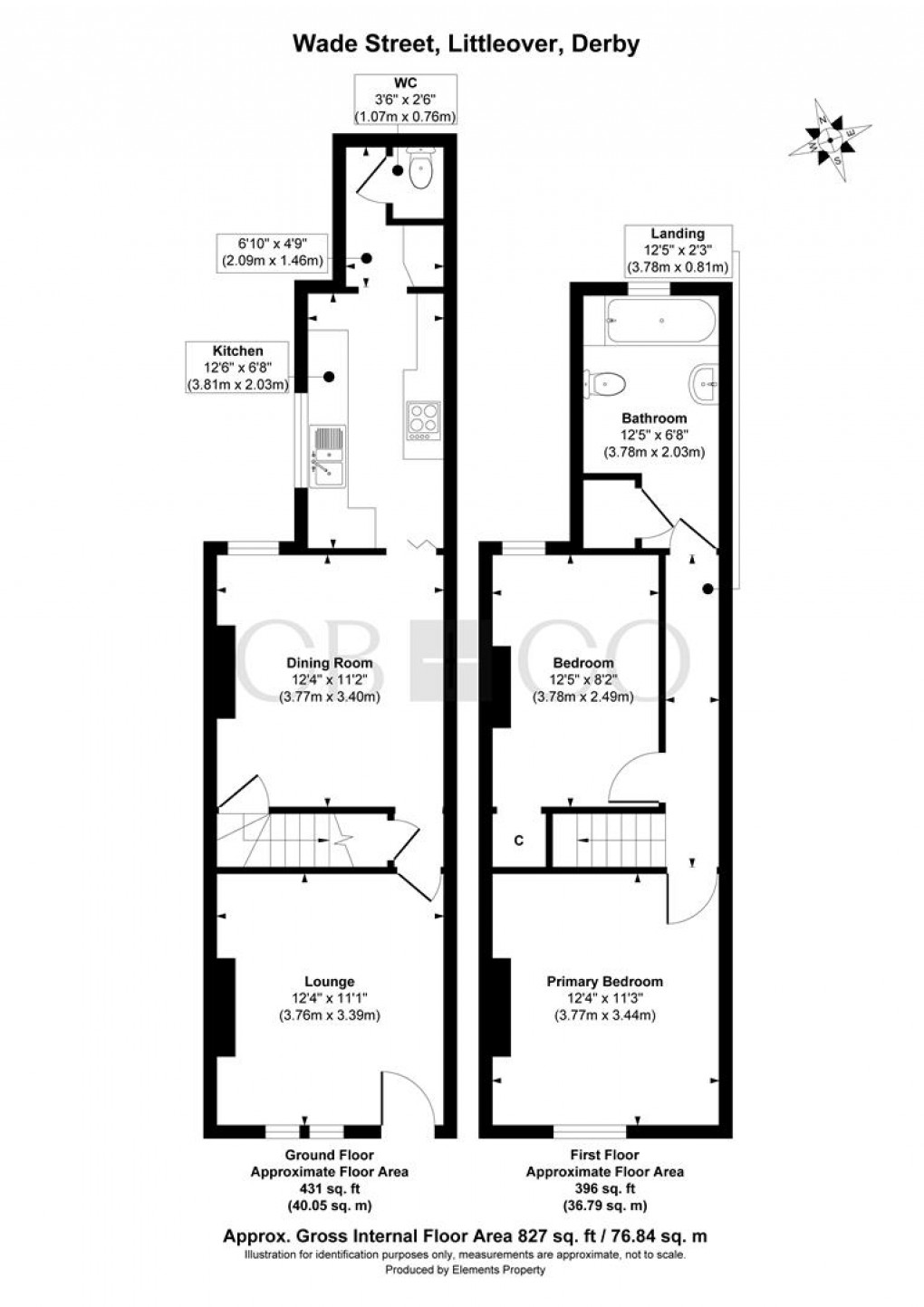 Floorplan for Wade Street, Littleover, Derby