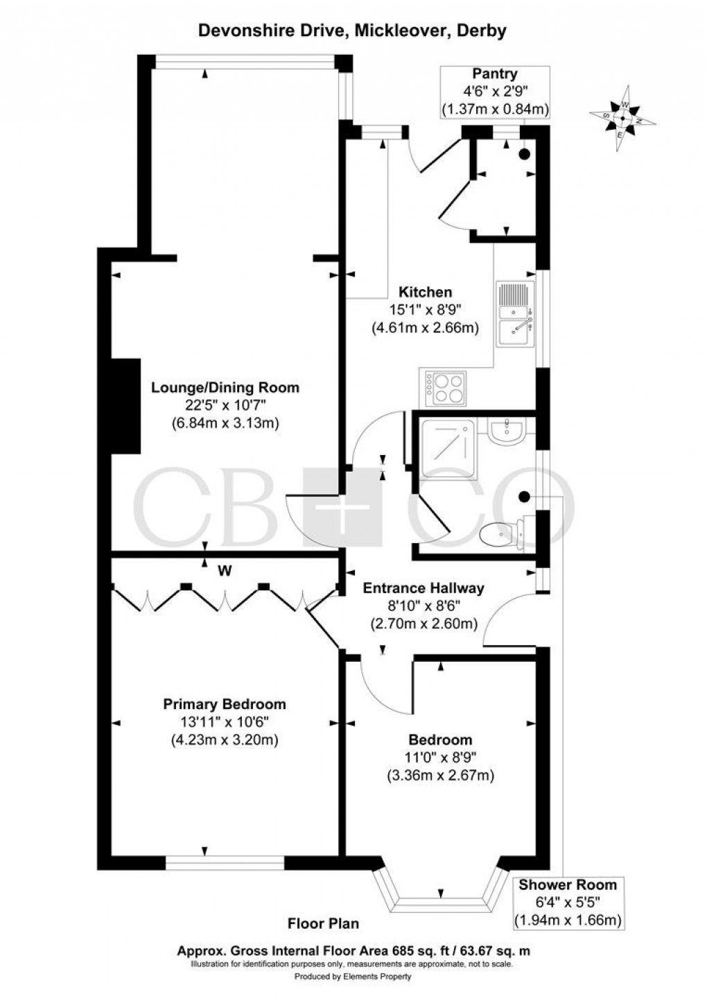 Floorplan for Devonshire Drive, Mickleover, Derby