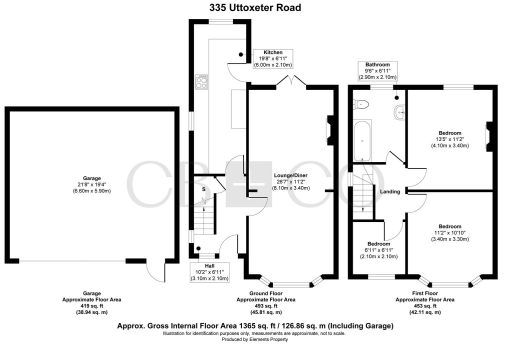 Floorplan for Uttoxeter Road, Mickleover, Derby