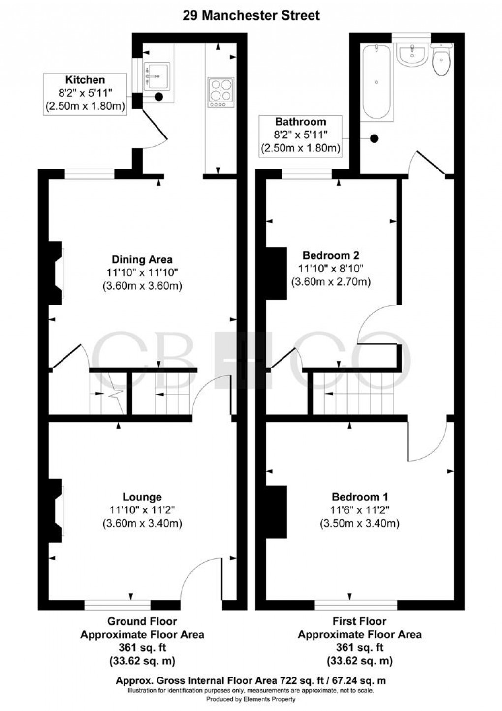 Floorplan for Manchester Street, Derby
