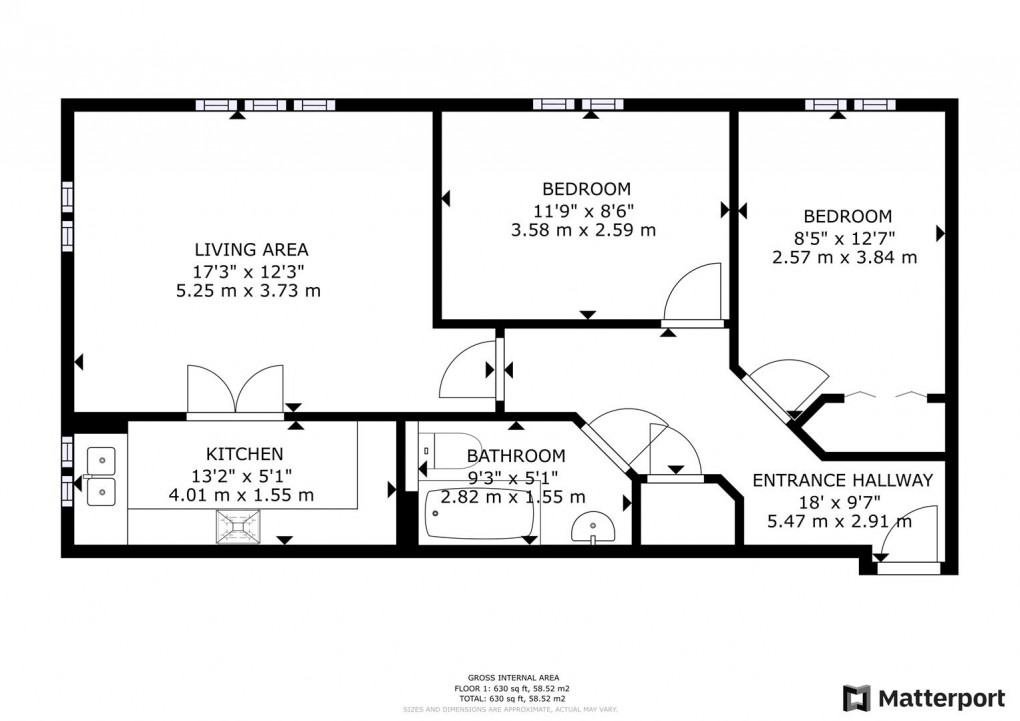 Floorplan for Thames Way, Hilton, Derby