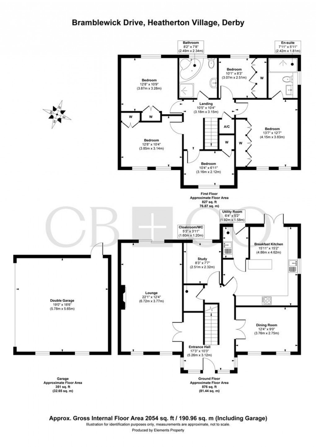Floorplan for Bramblewick Drive, Littleover, Derby