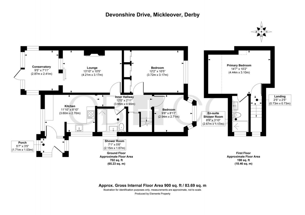 Floorplan for Devonshire Drive, Mickleover, Derby