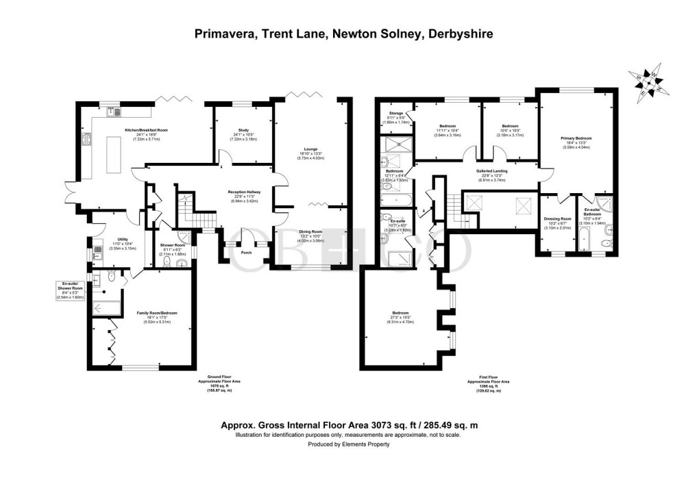 Floorplan for Trent Lane, Newton Solney, Burton-On-Trent