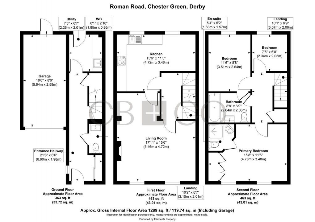 Floorplan for Roman Road, Chester Green, Derby