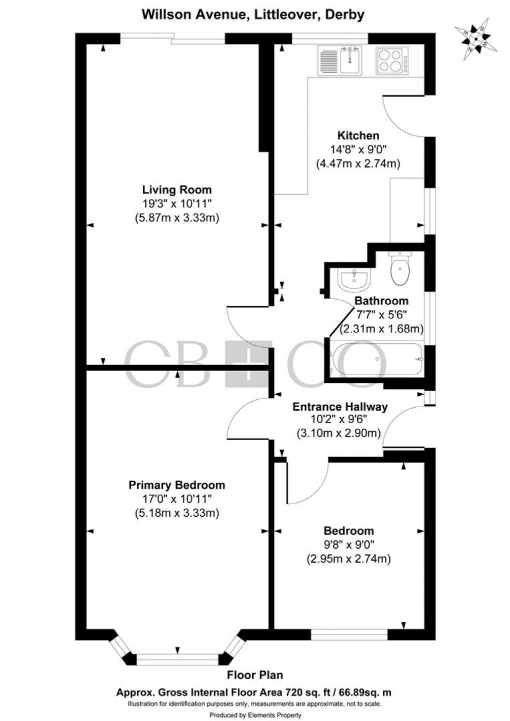 Floorplan for Willson Avenue, Littleover, Derby