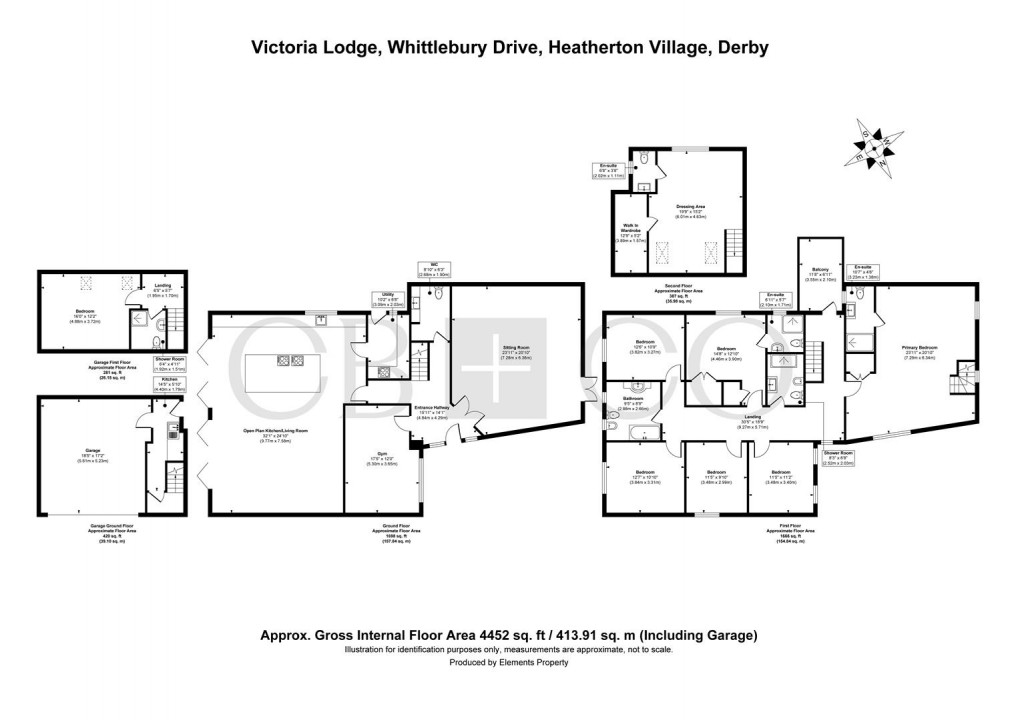 Floorplan for Whittlebury Drive, Littleover, Derby
