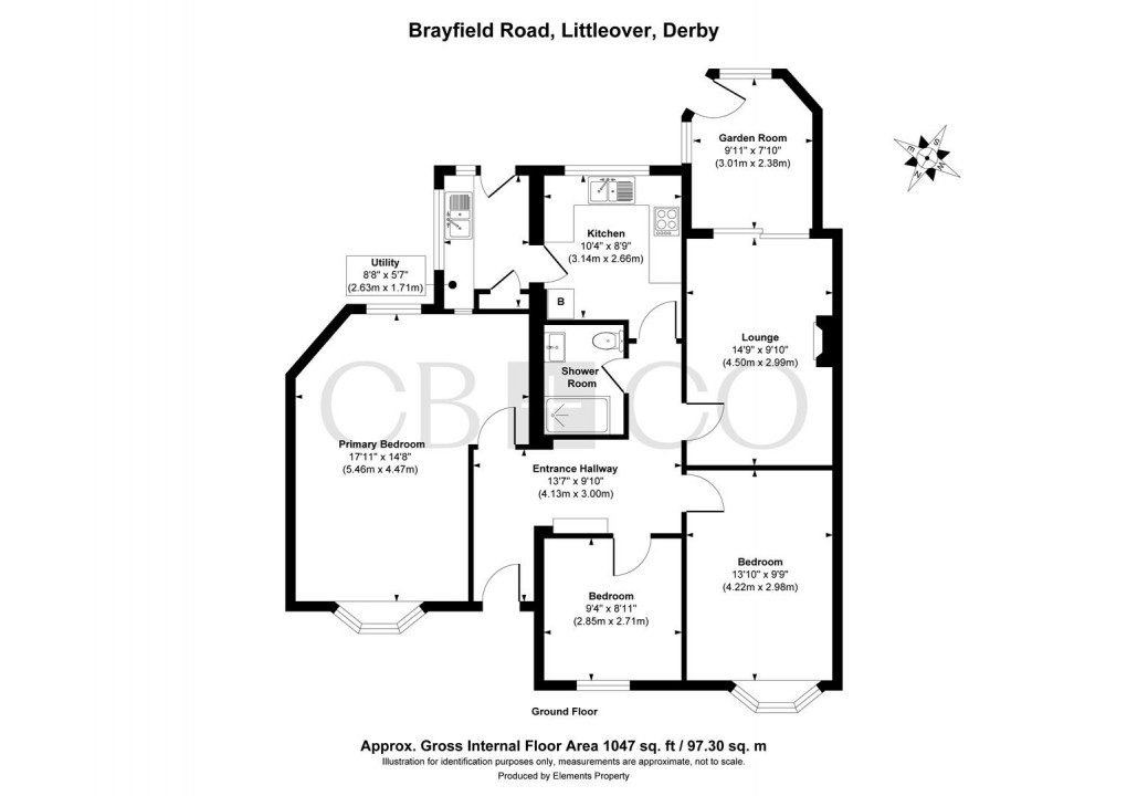 Floorplan for Brayfield Road, Littleover, Derby