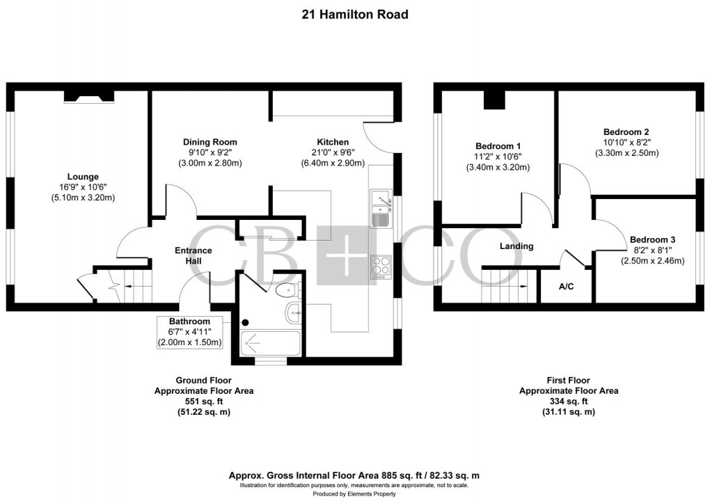 Floorplan for Hamilton Road, Spondon, Derby
