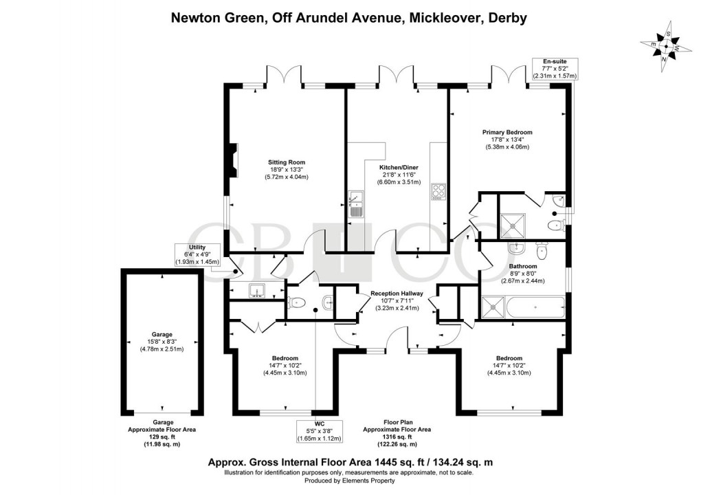 Floorplan for Newton Green, Mickleover, Derby