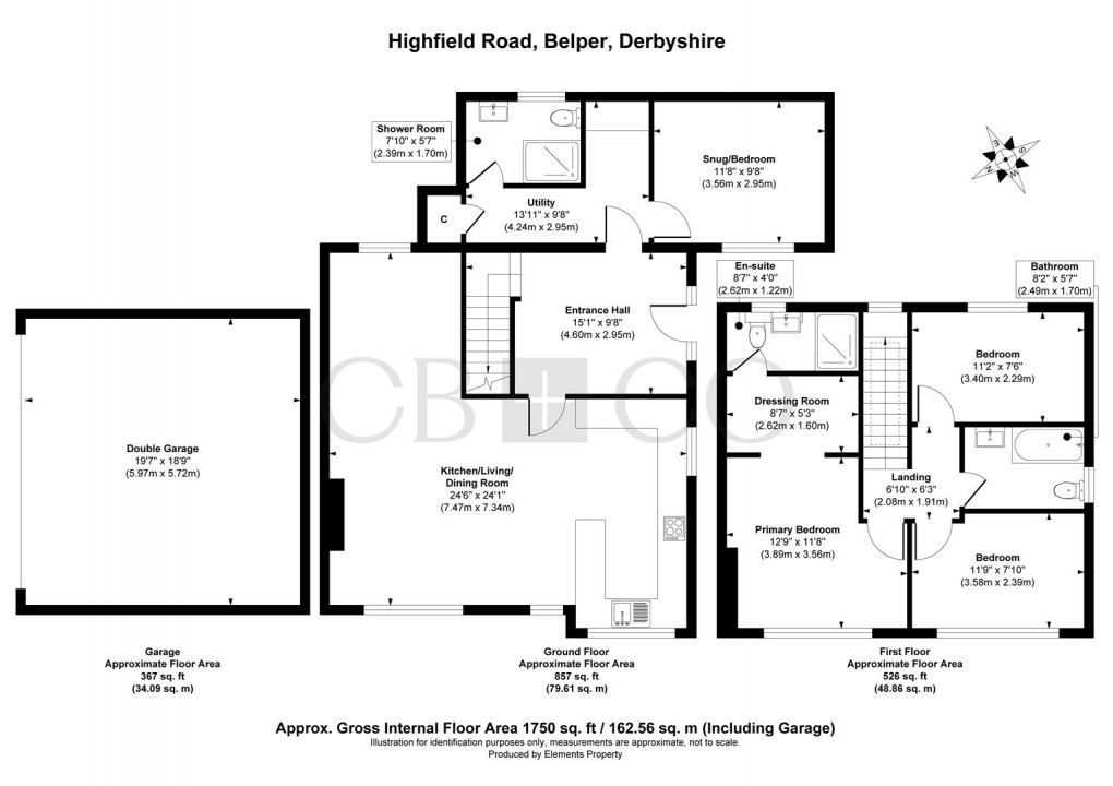 Floorplan for Highfield Road, Belper